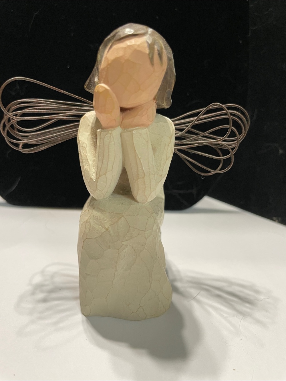70% off!!!  Willow Tree “Angel of Caring”. Cream and Copper Wire Figurine
